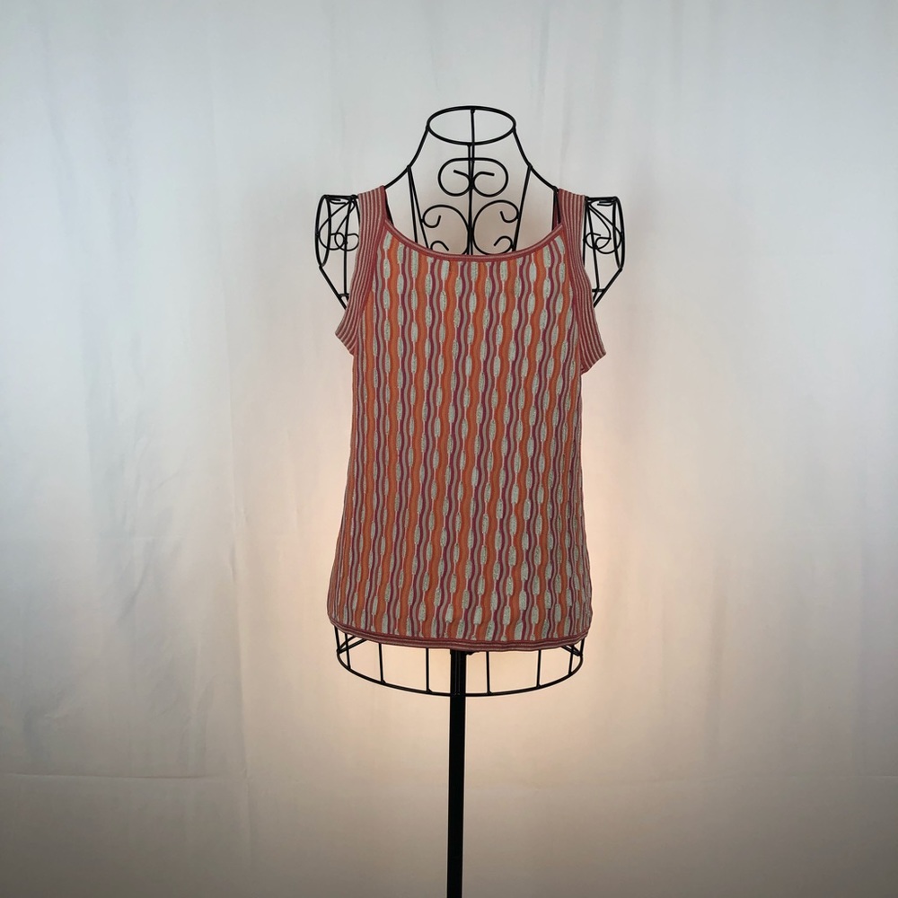 Sigrid Olsen silk blend knit tank top M - Picture 5 of 6